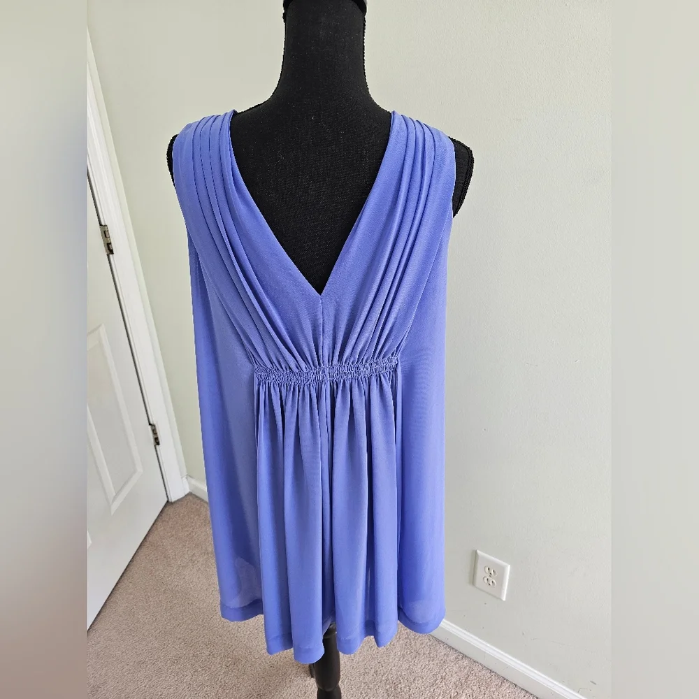 Anthropologie | HD in Paris Periwinkle Flowy Dress - Sz 10P - Picture 7 of 7